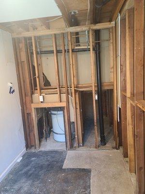 Pre-Construction - This customer had a water leak and had to have some asbestos abatement.