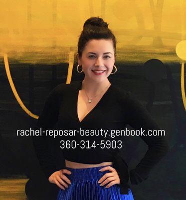 For my availability and list of services please visit Rachel-Reposar-beauty.genbook.com !