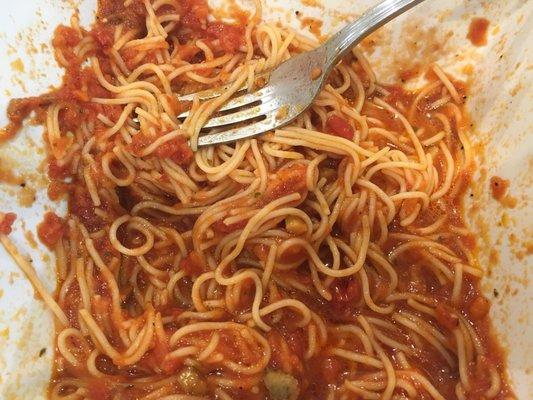 Angel hair with fresh tomato basil