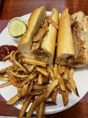 Chicken cheesesteak