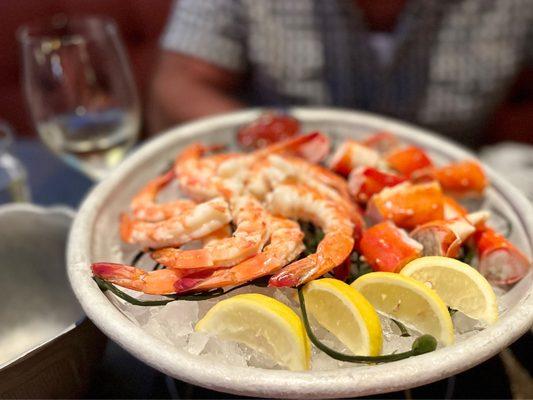 Great seafood! Wild Jumbo Mexican Shrimp and King Crab Nuggets!