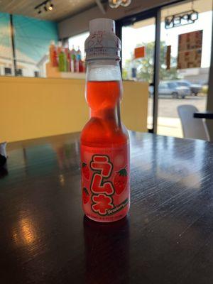 Strawberry Ramune Soda