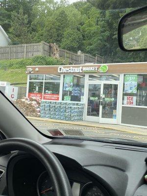 Store front to Chestnut  Market