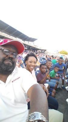 State Farm day at the Tides game.