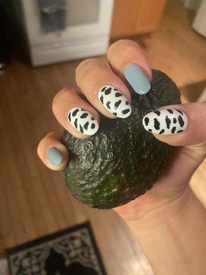 My nails. Yes, that's an avocado