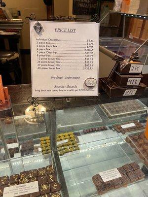 Truffles price list