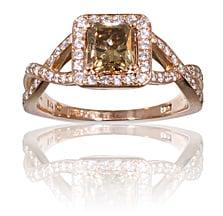 Cognac Diamond Ring