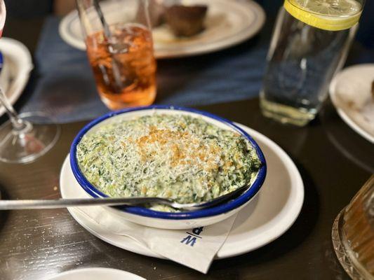 creamed spinach