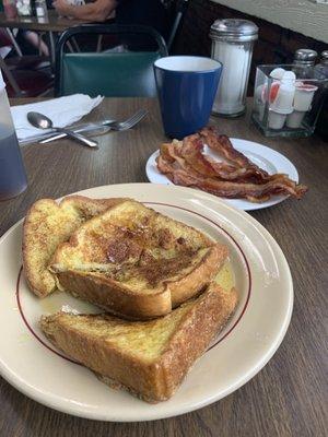 French toast and bacon