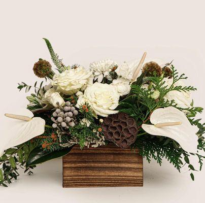 Order holiday arrangements at Amaranthflorist.com and follow us @amaranthflorist for floral inspiration.