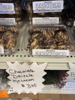 Chocolate drizzle macaroon 10 oz. for only $3.45