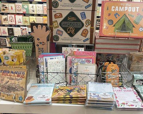 Camp gifts and stationery