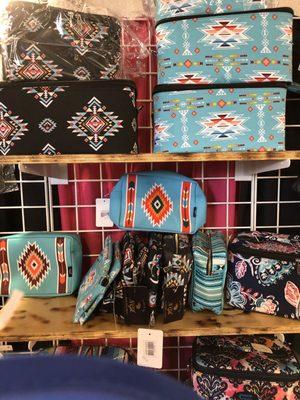 I loved these. Gorgeous colors in Native American patterns.