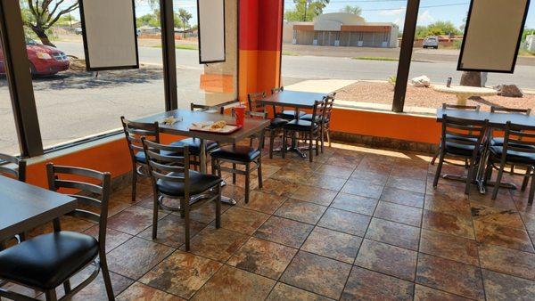 Filibertos Grant road dining area. Super clean.