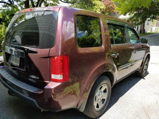 2014 Honda pilot had the works done at Jay's Automotive Detail, she shined up wonderfully!