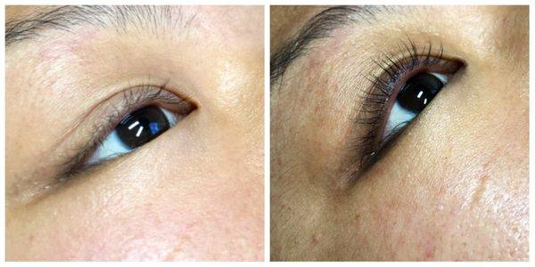 Lash perm done by Jessica Gomez