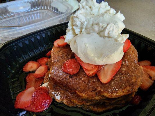 Sweet potato oatmeal pancake - full