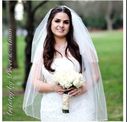 Our gorgeous bride Monique on her wedding day