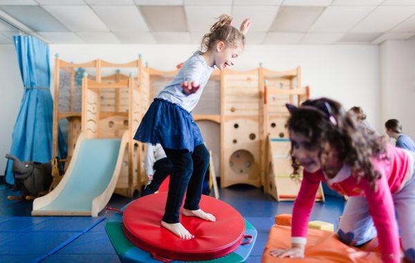 Our indoor playroom! Check out our drop-in classes and it's even available for birthday parties!