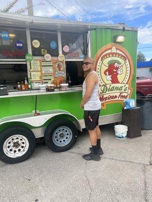 Food truck and my handsome hubby