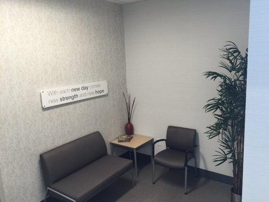 Cute little waiting area. Brand new and very clean.