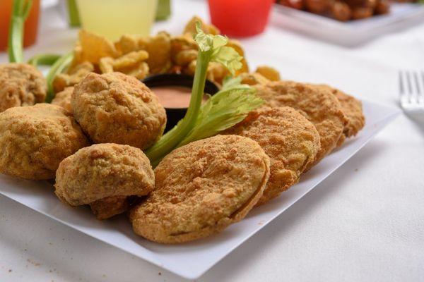 Appetizers or Sides ...Fried Mushrooms or Green Tomatoes ...cooked to order !