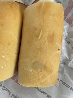 Mold on this "fresh" sub. No thanks.