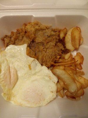 Chicken Fried Steak Breakfast