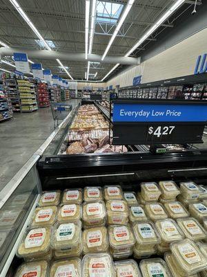 Lunch meat and dairy section