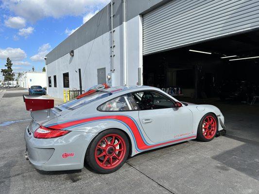 GT3 cup car here for a car wash