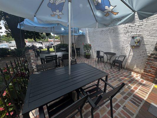 Check out our newly built PATIO! Watch the sun set down on Marietta Square