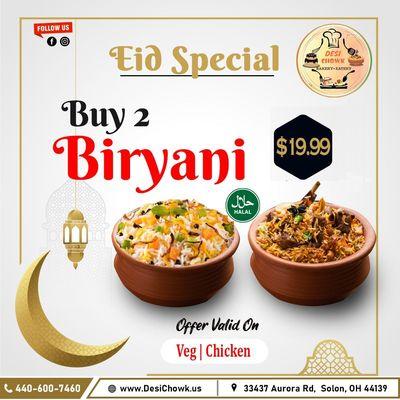 Eid Special offer today only (valid for 4/19/23