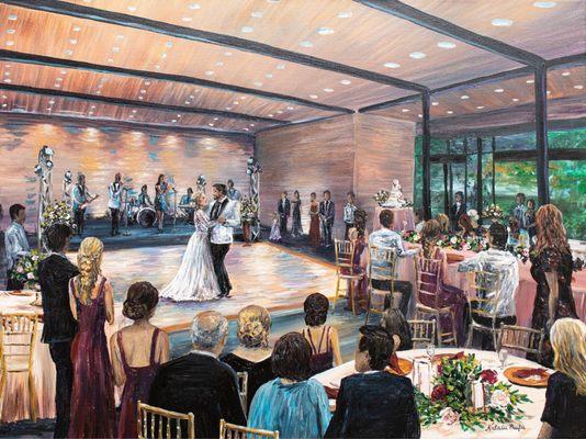 Live Wedding Painting by Trinity Brushworks