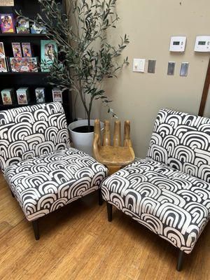 Seating area for readers and writers