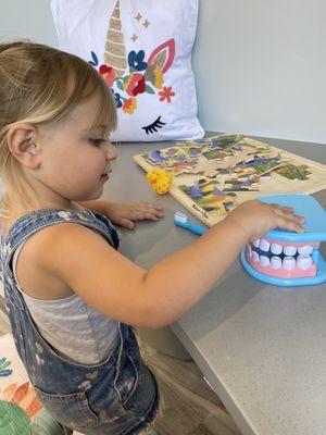 'Sensory Area' where the dentist meets with the kids.