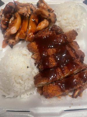 Chicken Teriyaki and Chicken Katsu