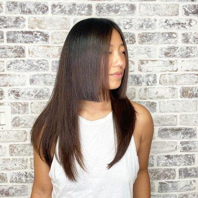 Creative cut and natural balayage by Tsomuka