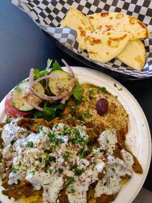 Gyro & Beef Rice Plate - $18 after tips