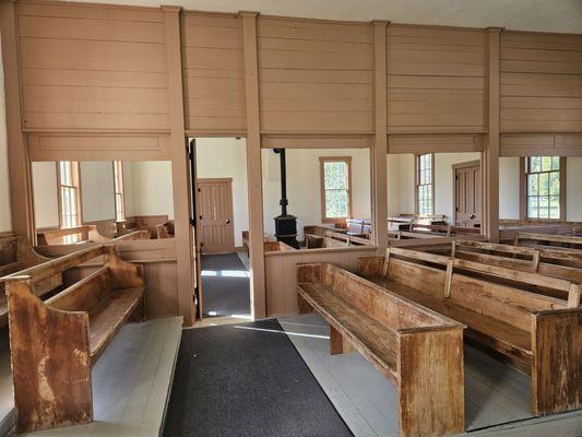 Quaker church interior