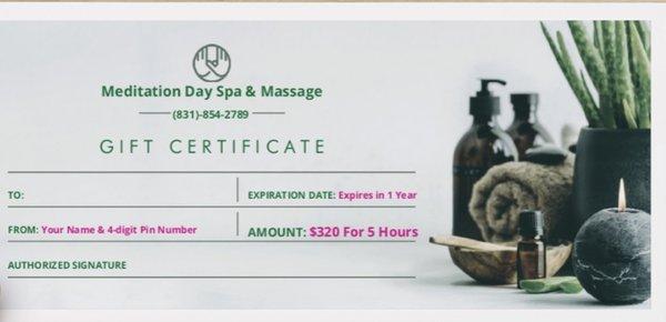 Gift Certificates