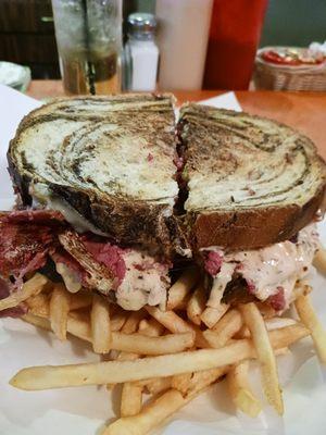 Best Reuben on a mountain of fries