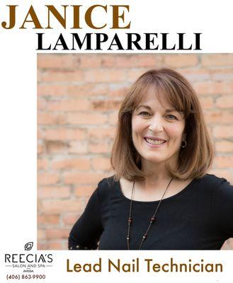 JANICE LAMPARELLI, Lead Nail Technician