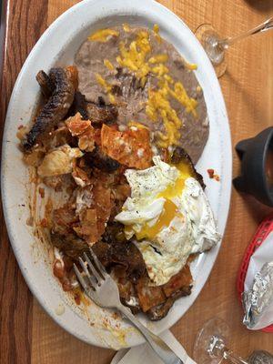 Chilaquiles with bistec, 10/10!