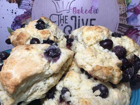 Freshly Baked Blueberry Lemon Scones