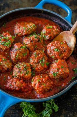 Meatballs made the old fashion way...with quality meats and slow cooked