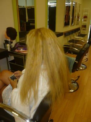 Brazilian Keratin - Before