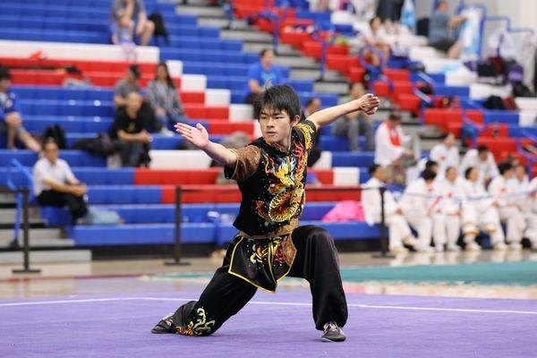 NIU Academy student Ethan performing Changquan at National Team Trial