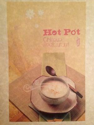 Hot Pot Chinese Restaurant Menu