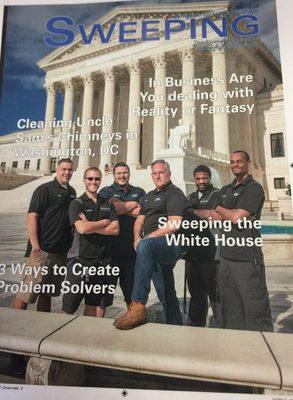 Part of our team made the cover of an industry magazine for servicing the US Capitol and US Supreme Court buildings.