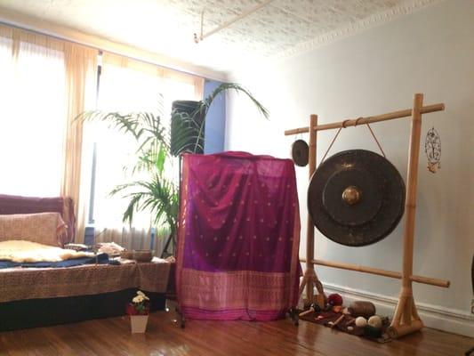 Gong and instruments are great for yoga/ meditation